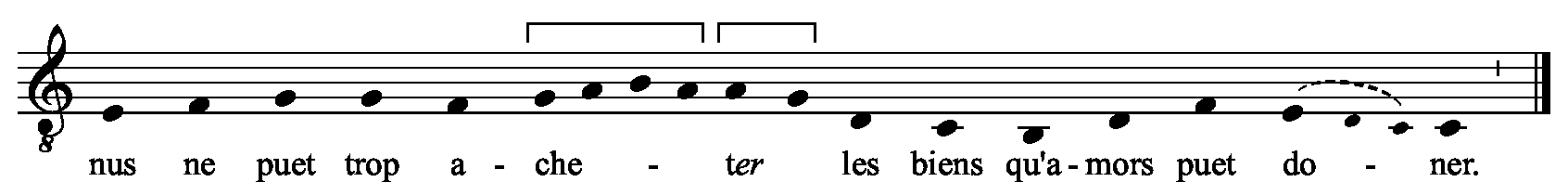 Refrain musical notation